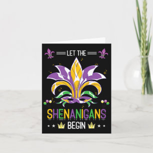 Let The Shenanigans Begin Masquerade Costume Gift Card