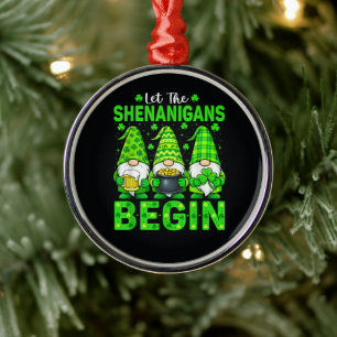 Let The Shenanigans Begin Metal Tree Decoration