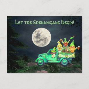 Let the Shenanigans Begin St. Patrick's Day Postcard