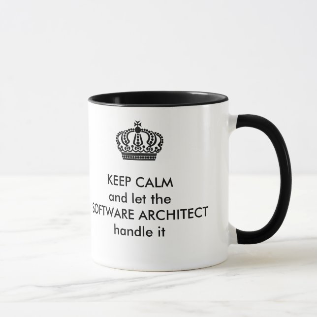 Let the Software Architect handle it Mug (Right)
