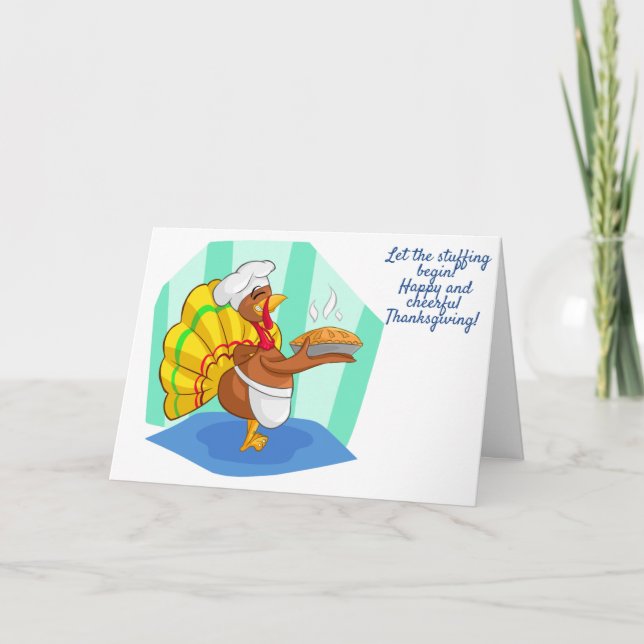 Let The Stuffing Begin! Thank You Card (Front)