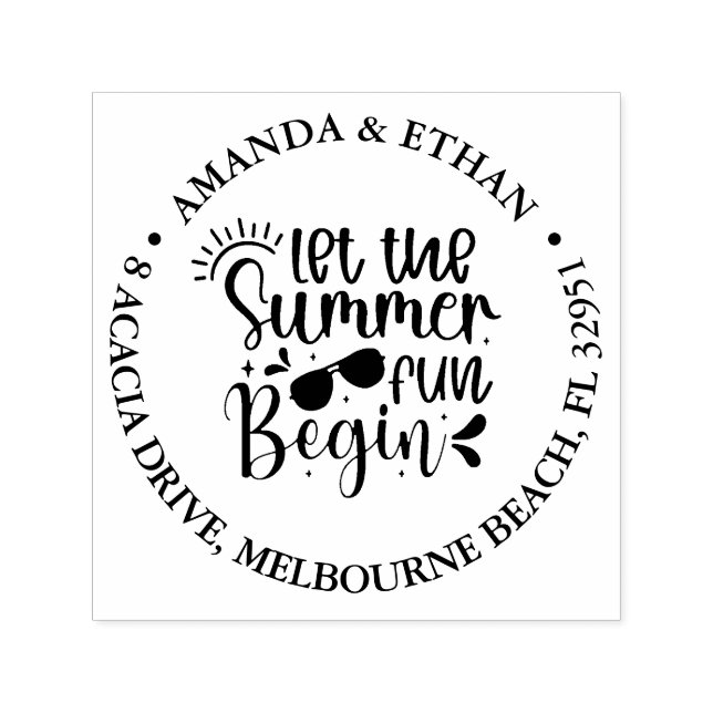 Let the summer fun begin self-inking stamp (Design)