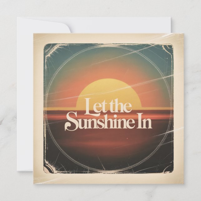 Let The Sunshine In Save The Date (Front)
