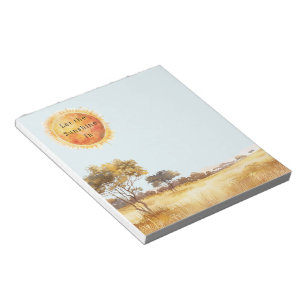 Let the Sunshine In Sun Safari Notepad