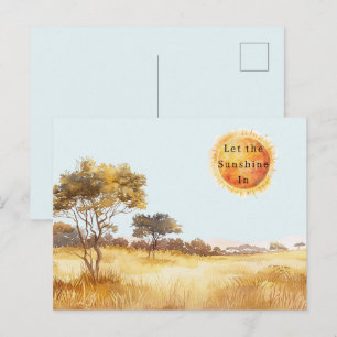 Let the Sunshine In Sun Safari Postcard