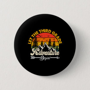 Let The Third Grade Adventure Begin 3rd Grade Scho 6 Cm Round Badge