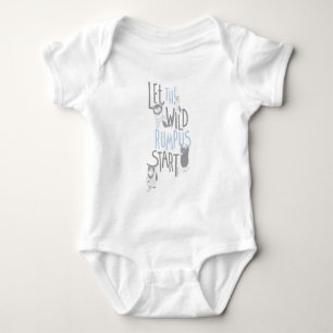 Let the Wild Rumpus Start - Blue Baby Bodysuit