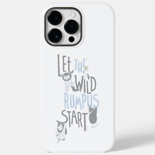 Let the Wild Rumpus Start - Blue Case-Mate iPhone Case (Back)