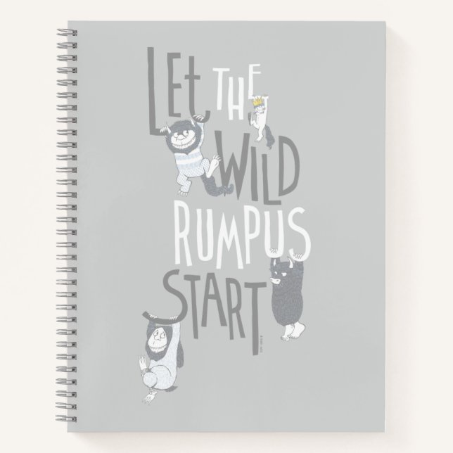 Let the Wild Rumpus Start Notebook (Front)