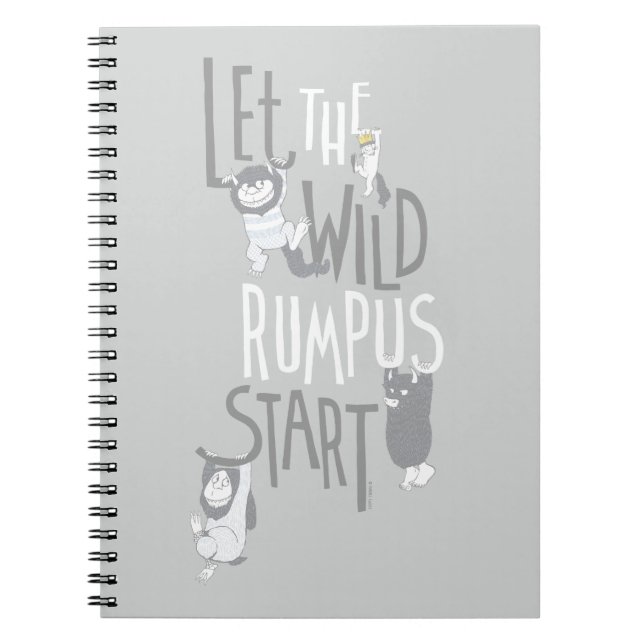 Let the Wild Rumpus Start Notebook (Front)