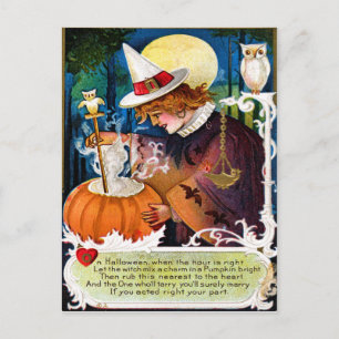 Let The Witch Mix A Charm Postcard