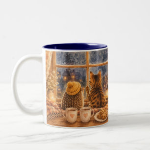 Let the World Be Rainy Two-Tone Coffee Mug