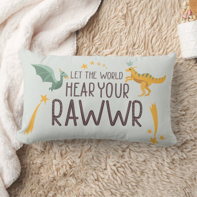 Let the World Hear Your Roar Lumbar Cushion (Blanket)