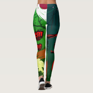⛈️🥷Let Them Come, Anime Kawaii Girl Powers🥷⛈️ Leggings