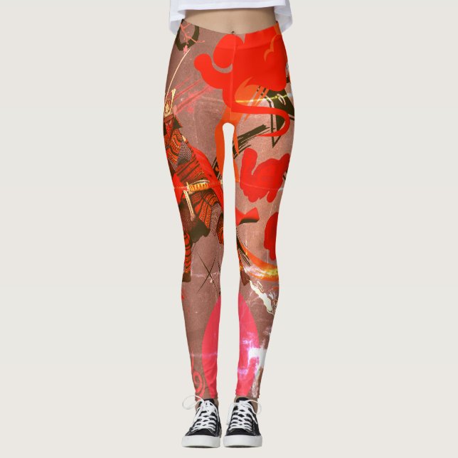 ⛈️🥷Let Them Come, Anime Manga Powers🥷⛈️ Leggings (Front)