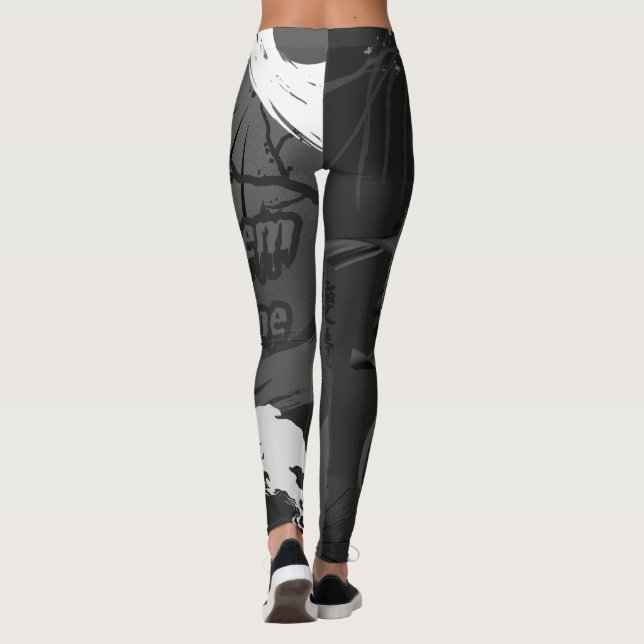 Let Them Come, Japanese Samurai Warrior Leggings (Back)