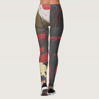 ⛈️🥷Let Them Come, Washed Out Faded🥷⛈️ Leggings