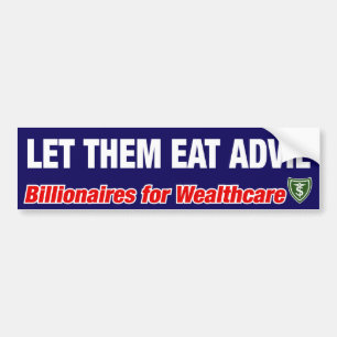 LET THEM EAT ADVIL BUMPER STICKER