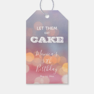 Let Them Eat Cake Birthday Party Thank You Gift Tags