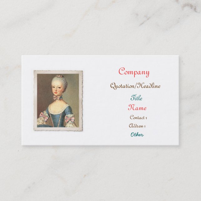 Let Them Eat Cake Business Cards (Front)