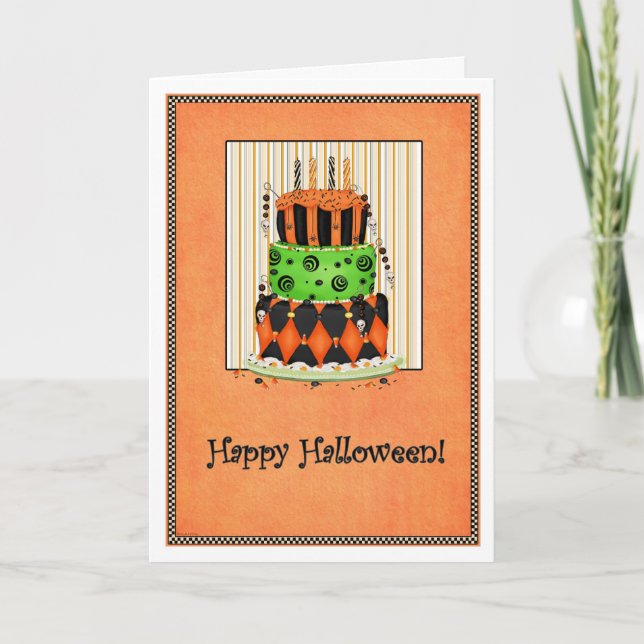 Let Them Eat Cake! Halloween Card (Front)