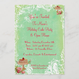Let Them Eat Cake Party Invitation