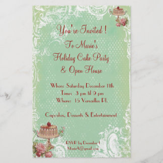 Let Them Eat Cake Party Invitations