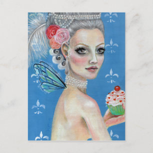 Let them eat cake postcard