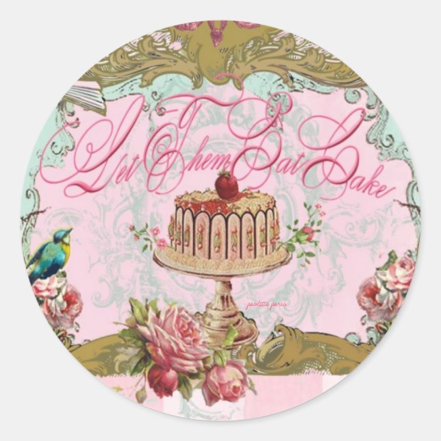 Let Them Eat Cake Seals or Stickers 2 (Front)