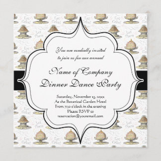 Let Them Eat Cake Vintage French Marie Antoinette Invitation