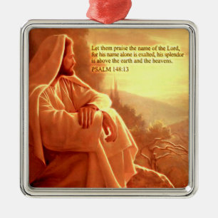 Let them Praise the name of the Lord..Ornament Metal Tree Decoration