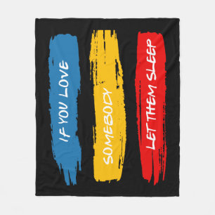 Let Them Sleep Fleece Blanket