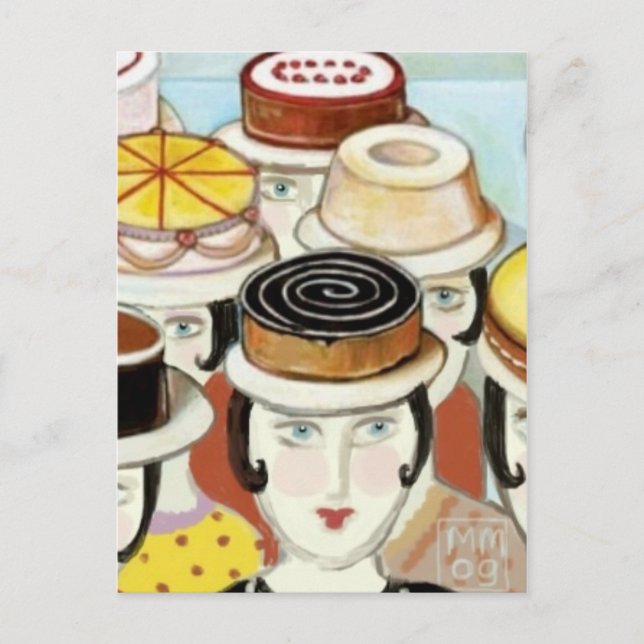 Let Them Wear Cake Postcard (Front)