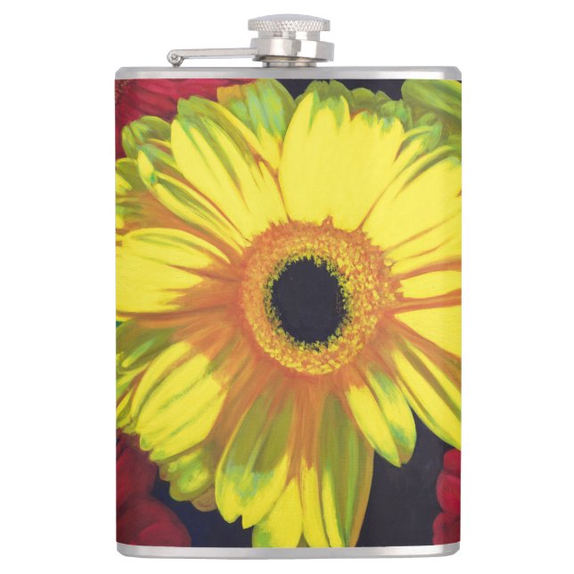 "Let There Be Bright" Vinyl Wrapped Flask (Front)