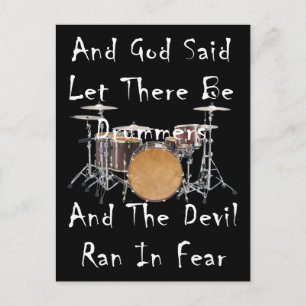 Let there Be Drummers Postcard