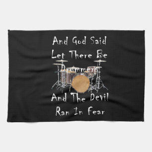 Let there Be Drummers Tea Towel