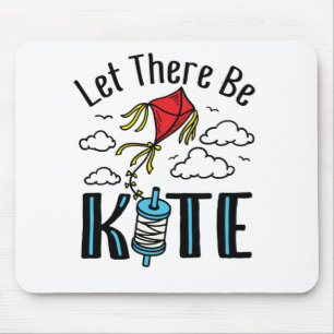 Let There Be Kite Cute Kiting Kite Flying Mouse Mat
