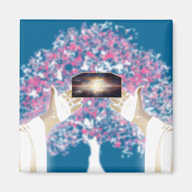 Let there be light: and there was light magnet (Front)