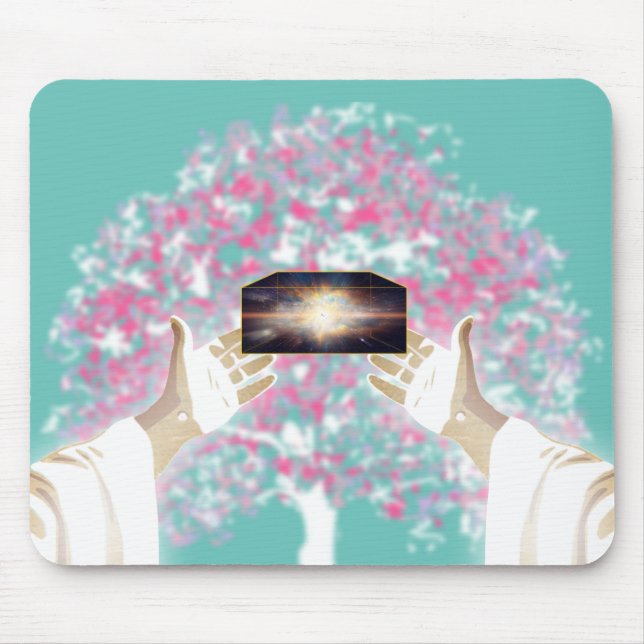 Let there be light: and there was light mouse mat (Front)