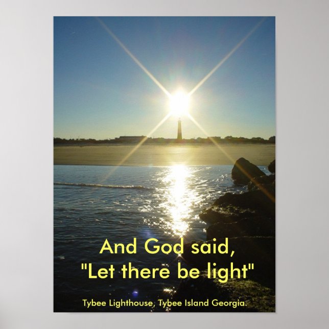 Let there be light poster (Front)