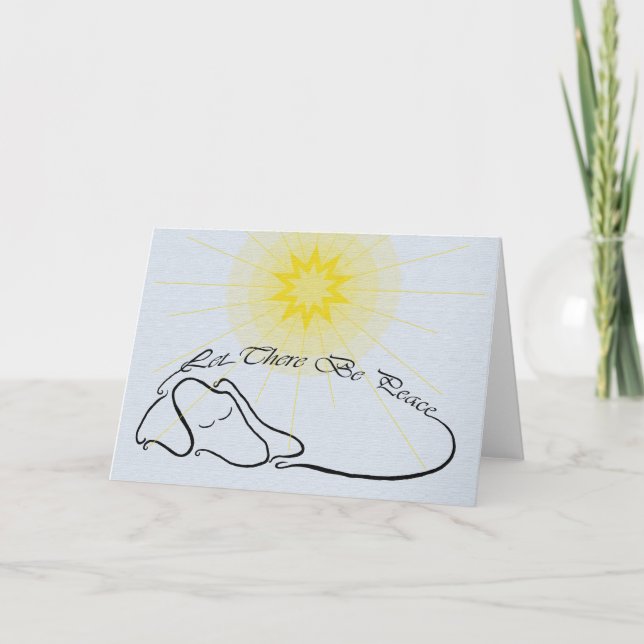 Let There Be Peace Holiday Card (Front)