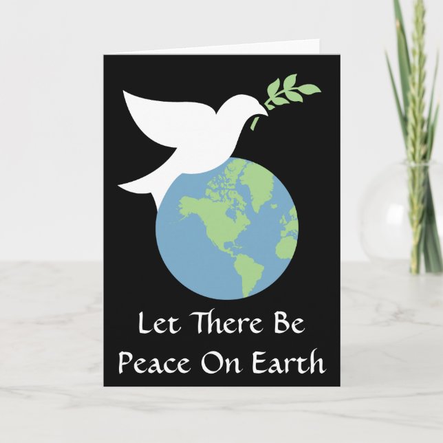 Let There Be Peace On Earth Blank Card (Front)