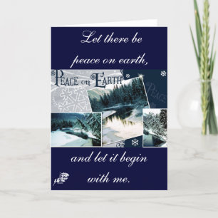 Let there be peace on earth holiday card