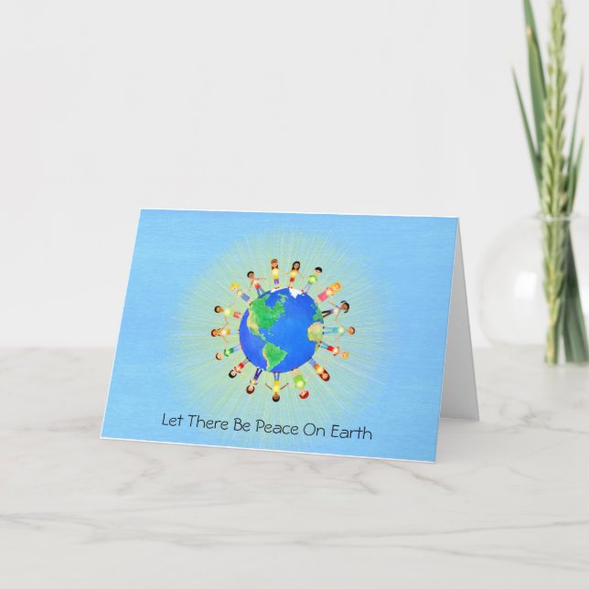 Let There Be Peace on Earth Holiday Card (Front)