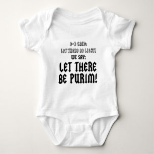 let there be purim baby bodysuit