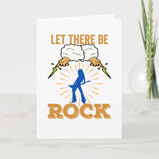 Let There Be Rock Music Card (Front)