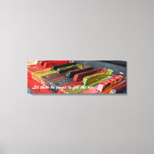 Let There Be Songs To Fill The Air Piano Canvas Print (Front)