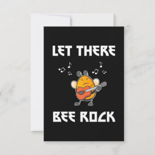 Let There Bee Rock Thank You Card