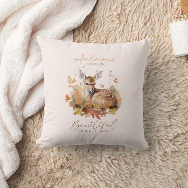 Let Things Go Autumn Cushion (Blanket)