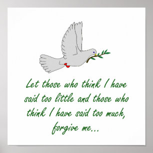 Let Those Who Think I Have Said Too Little - Forgi Poster